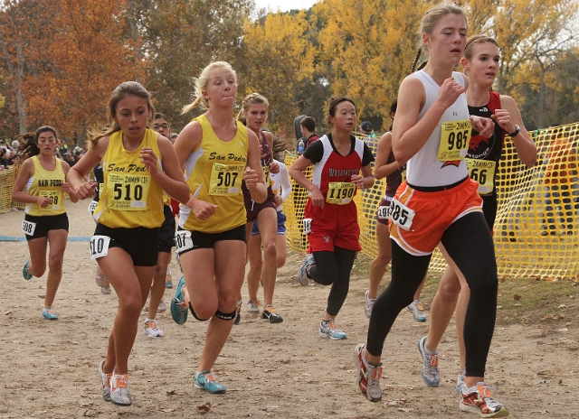 2009 CIF XC Girls D1-059.JPG - 2009 California CIF Cross Country Championships, Woodward Park, Fresno, California